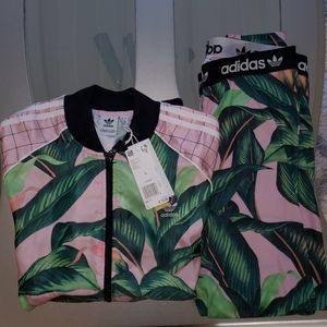 Adidas floral big leaf set